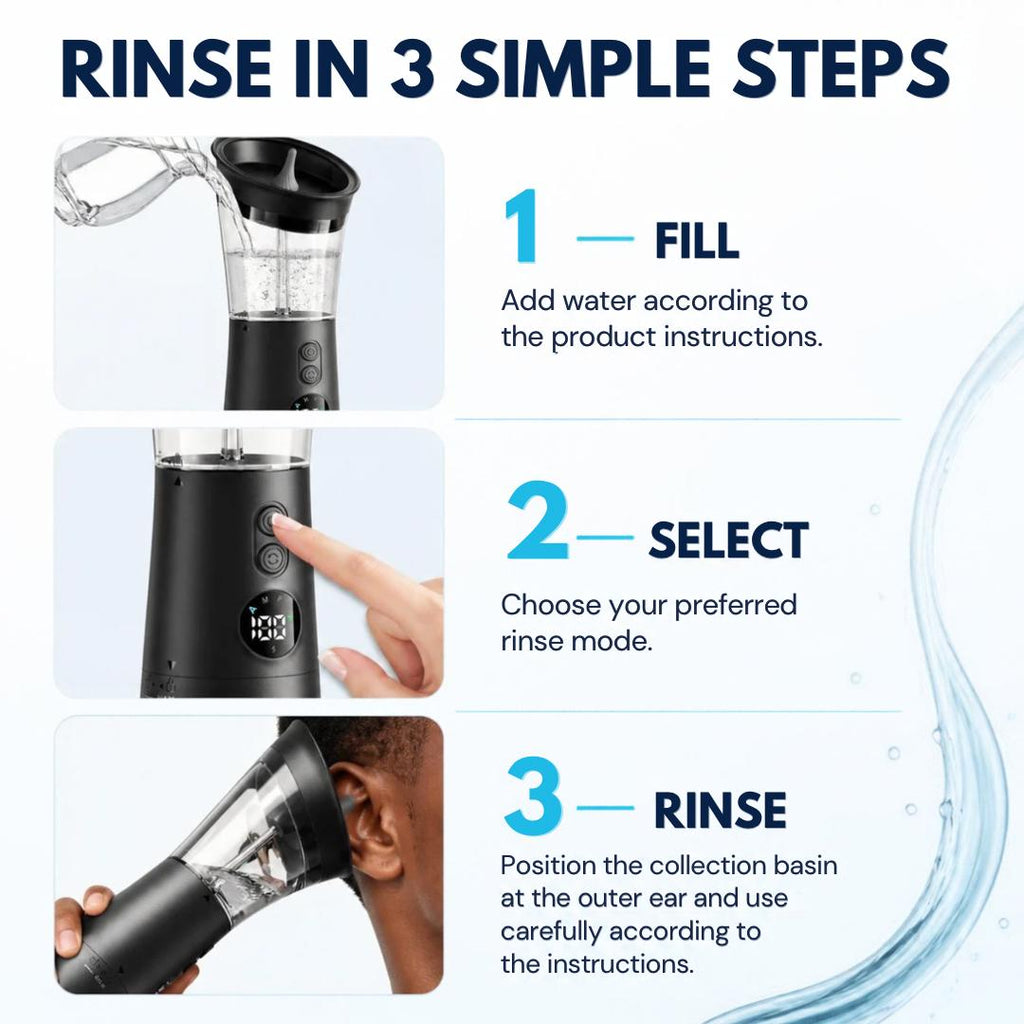 CleanEars Rinse™ – Smart Water Ear Cleaning System