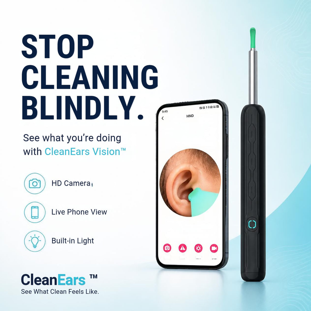 CleanEars -  Smart Ear Cleaner with HD Camera